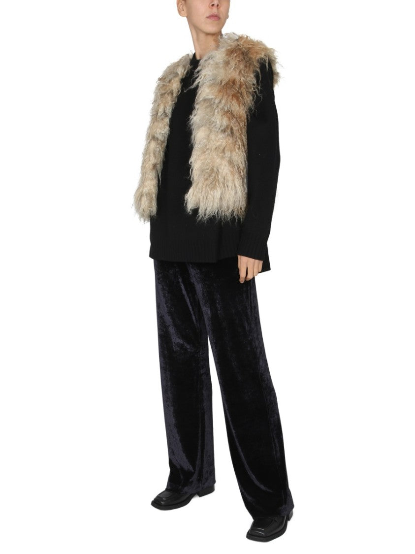 Textured Mohair Alpaca Blend Vest