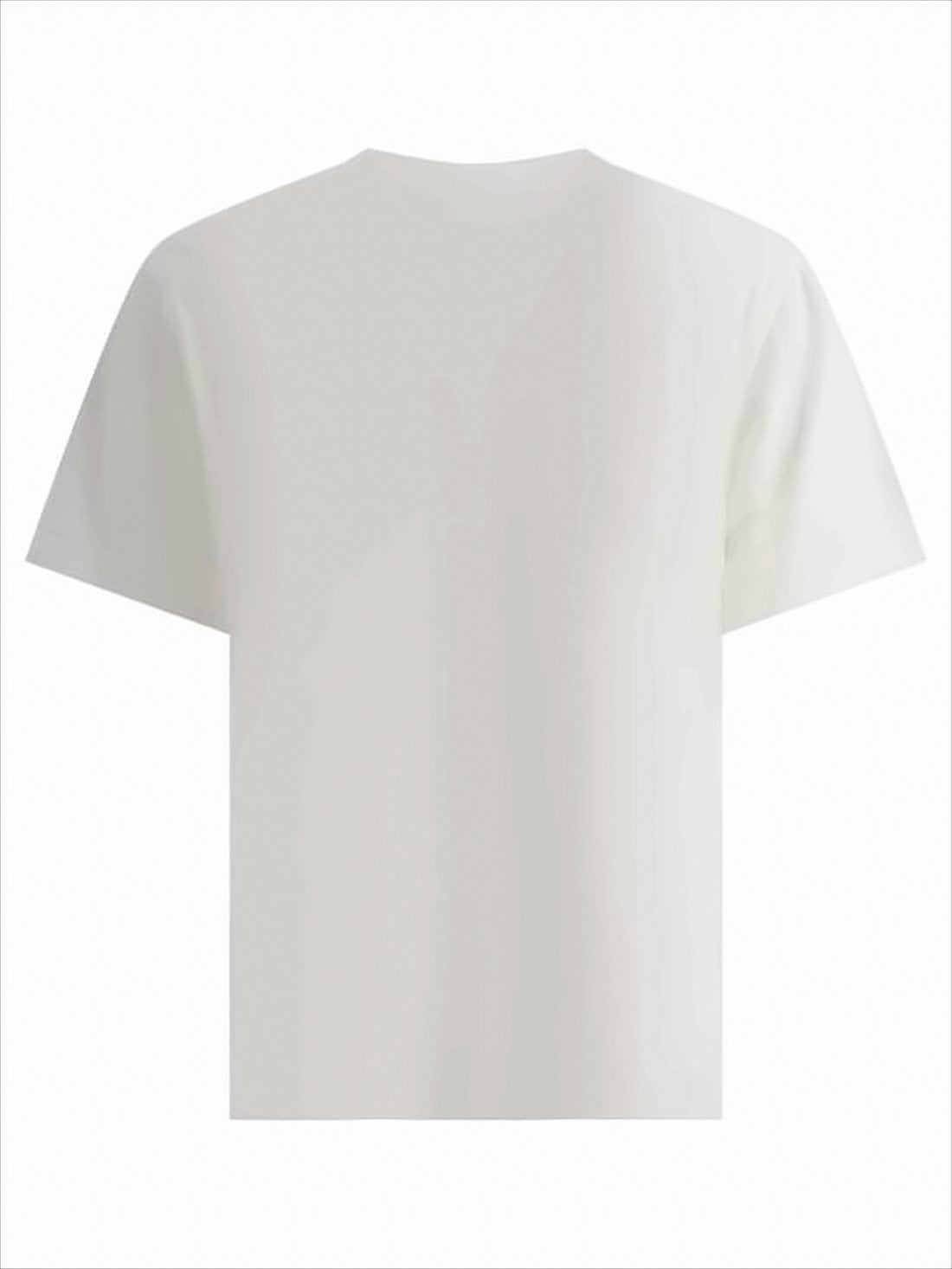 White Short-Sleeved Crew Neck T-Shirt