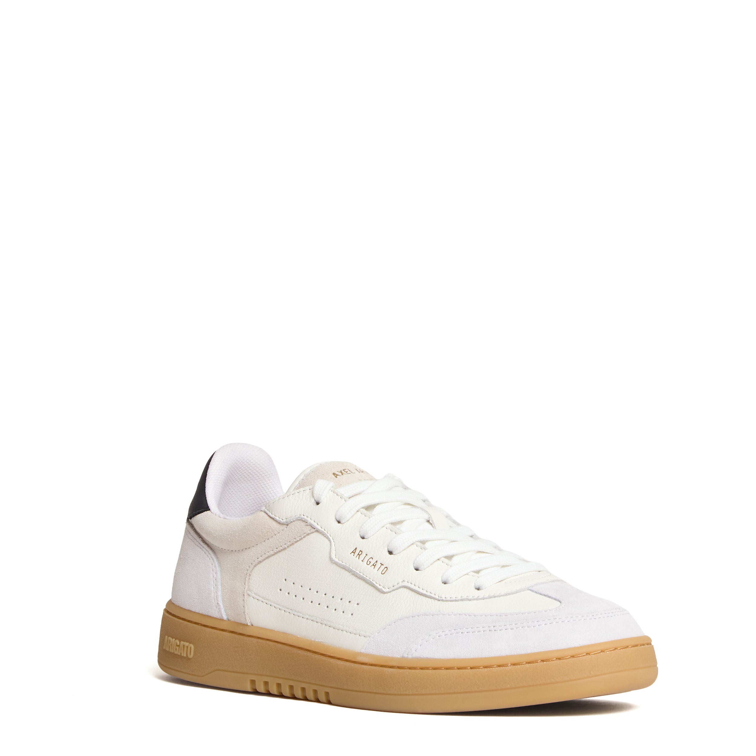 Leather-Suede Track-Runner Sneakers