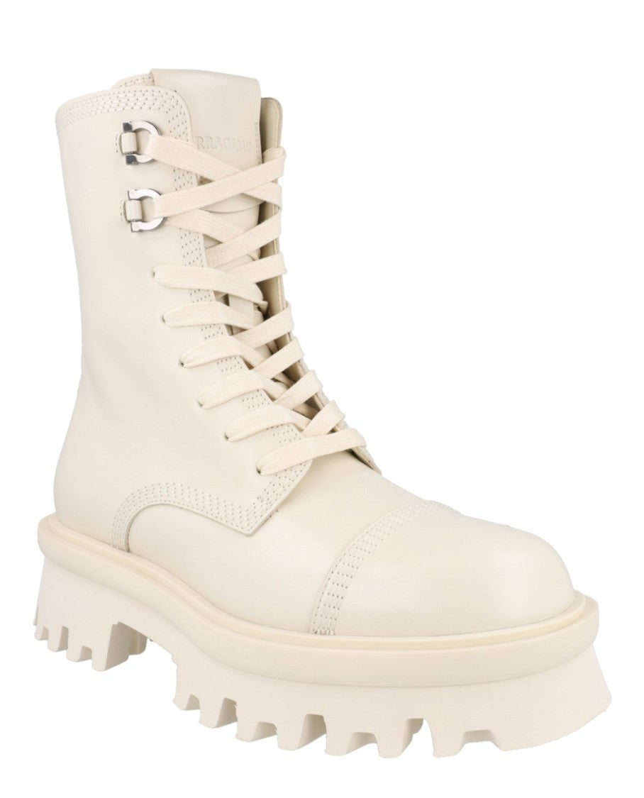 Kira Leather Combat Boots