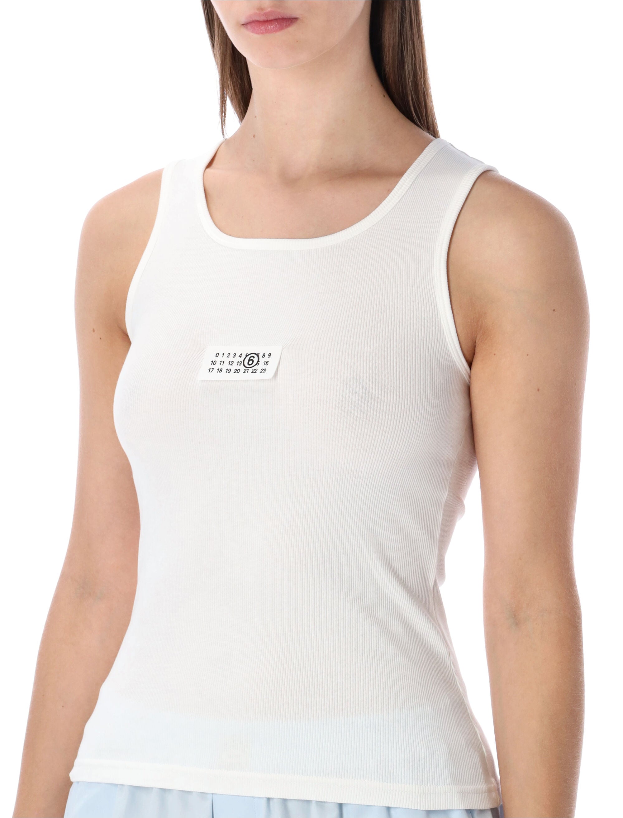 Ribbed Jersey Tank Top