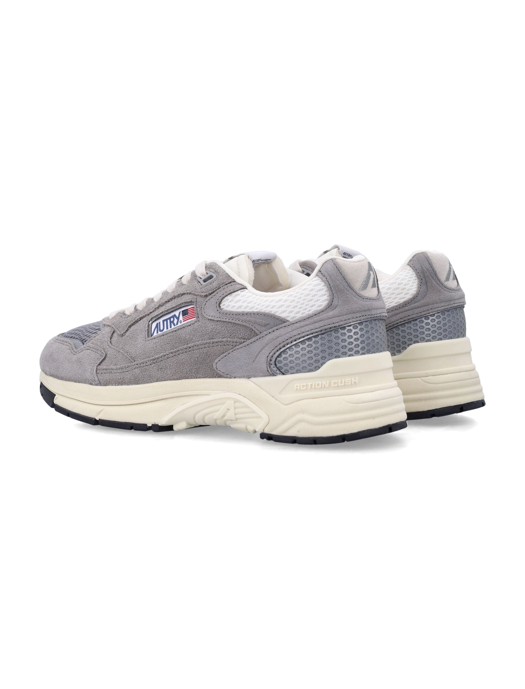 Hyperway Mesh & Suede Grey Sneakers