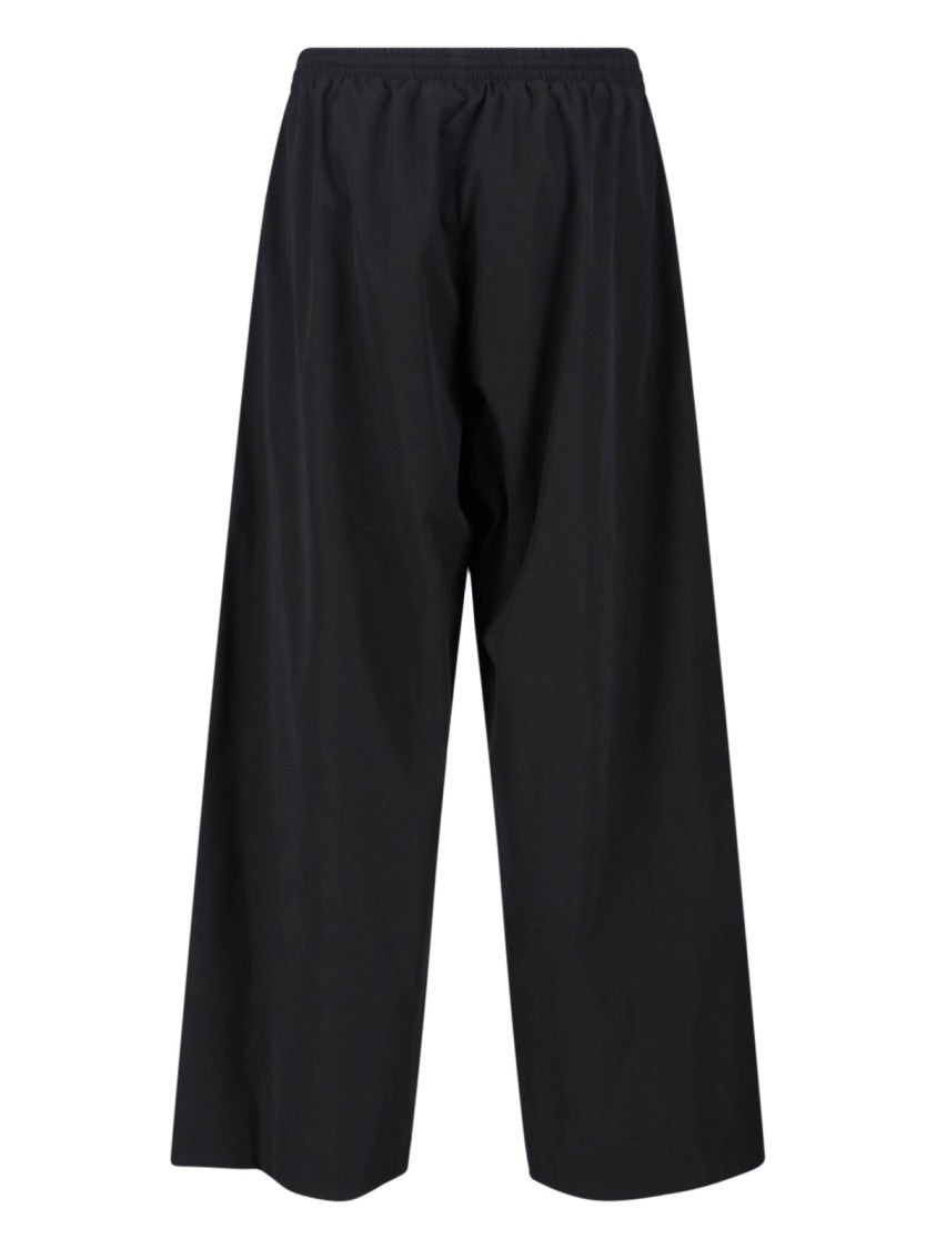 Wide-Leg Trousers With Zippered Pockets