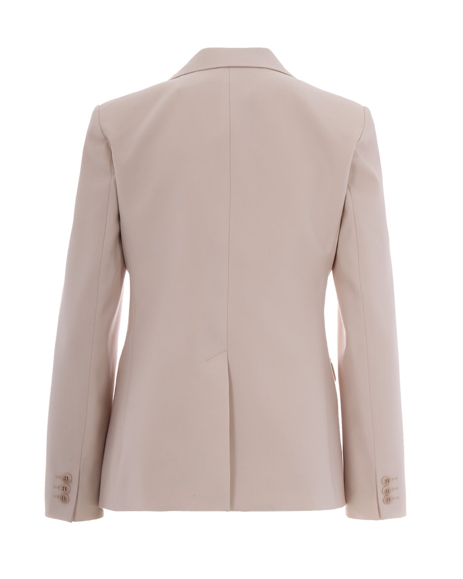 Beige Single-Breasted Blazer