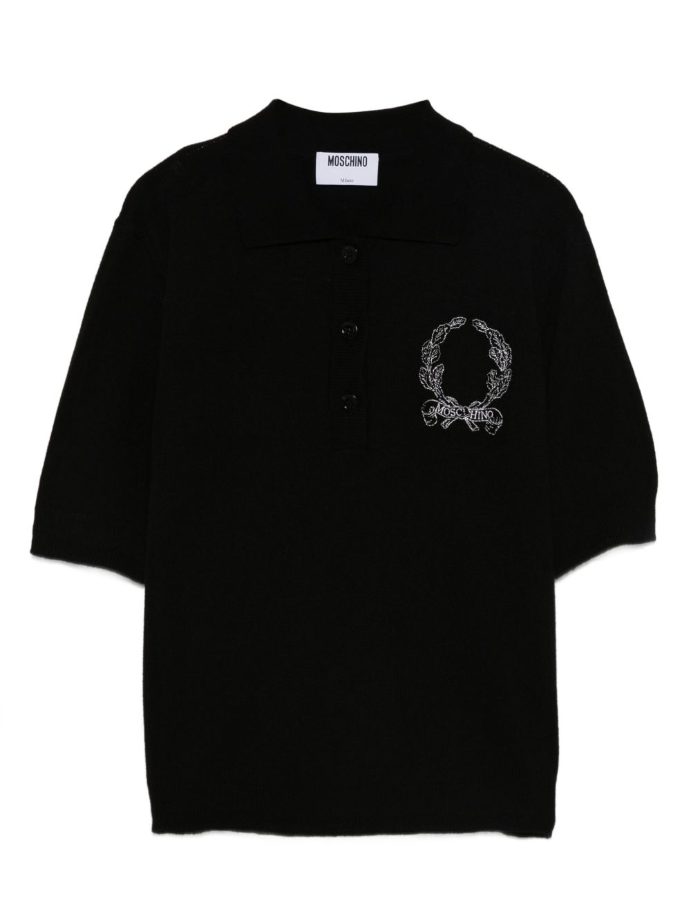 Short-Sleeved Polo Sweater