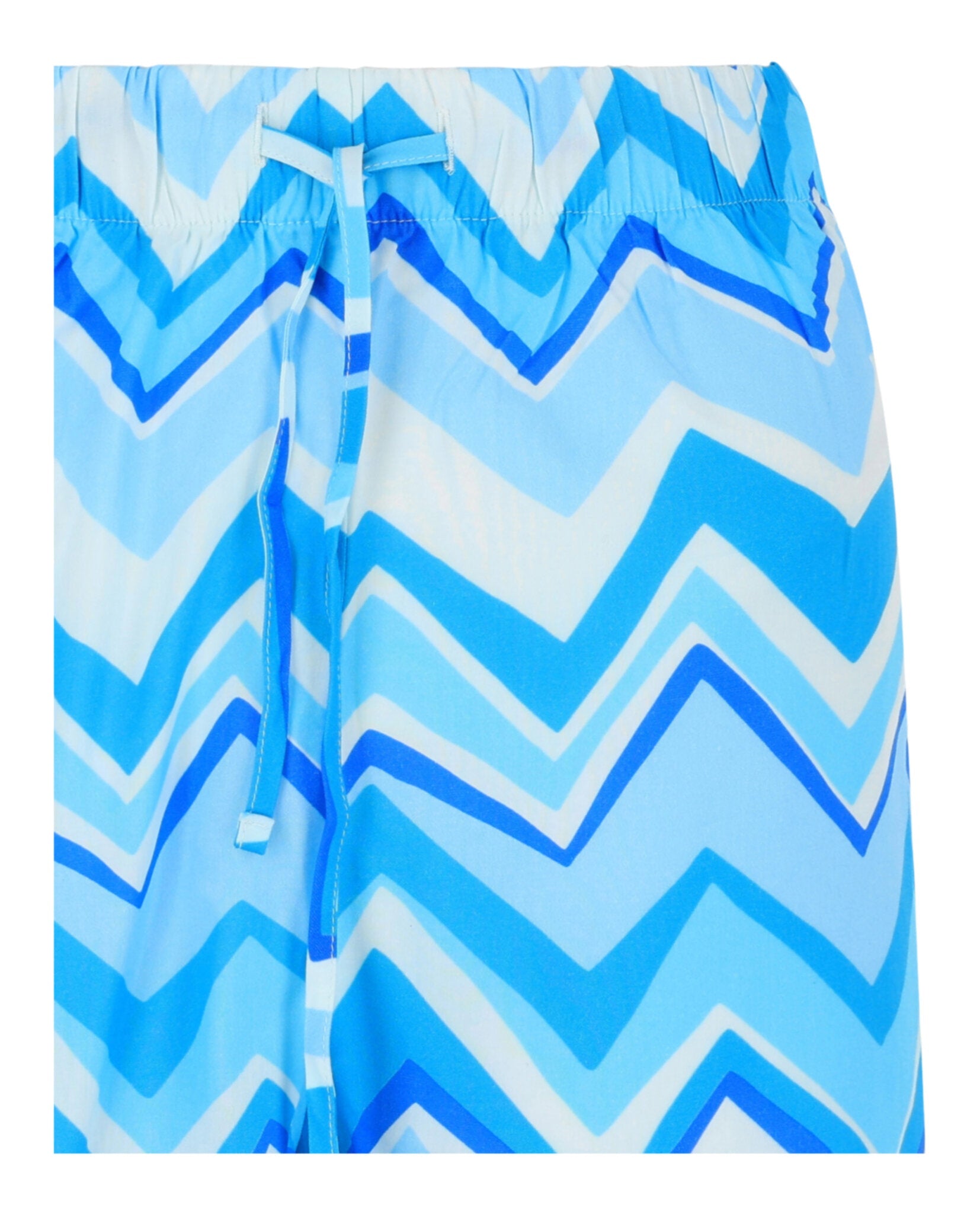 Striped Dolphin Hem Shorts