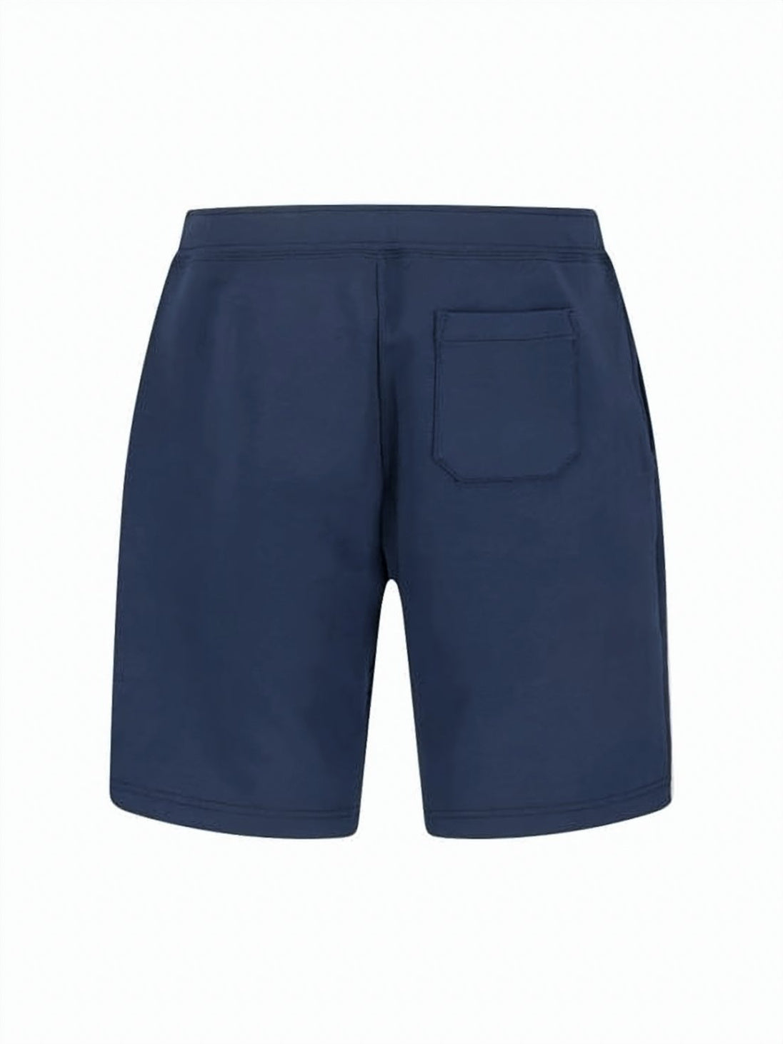 Blue Drawstring Shorts with Embroidered Logo