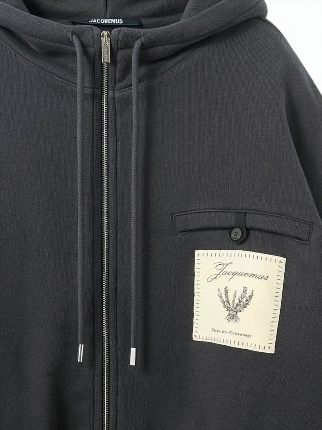 Cropped Hoodie with Adjustable Drawstring