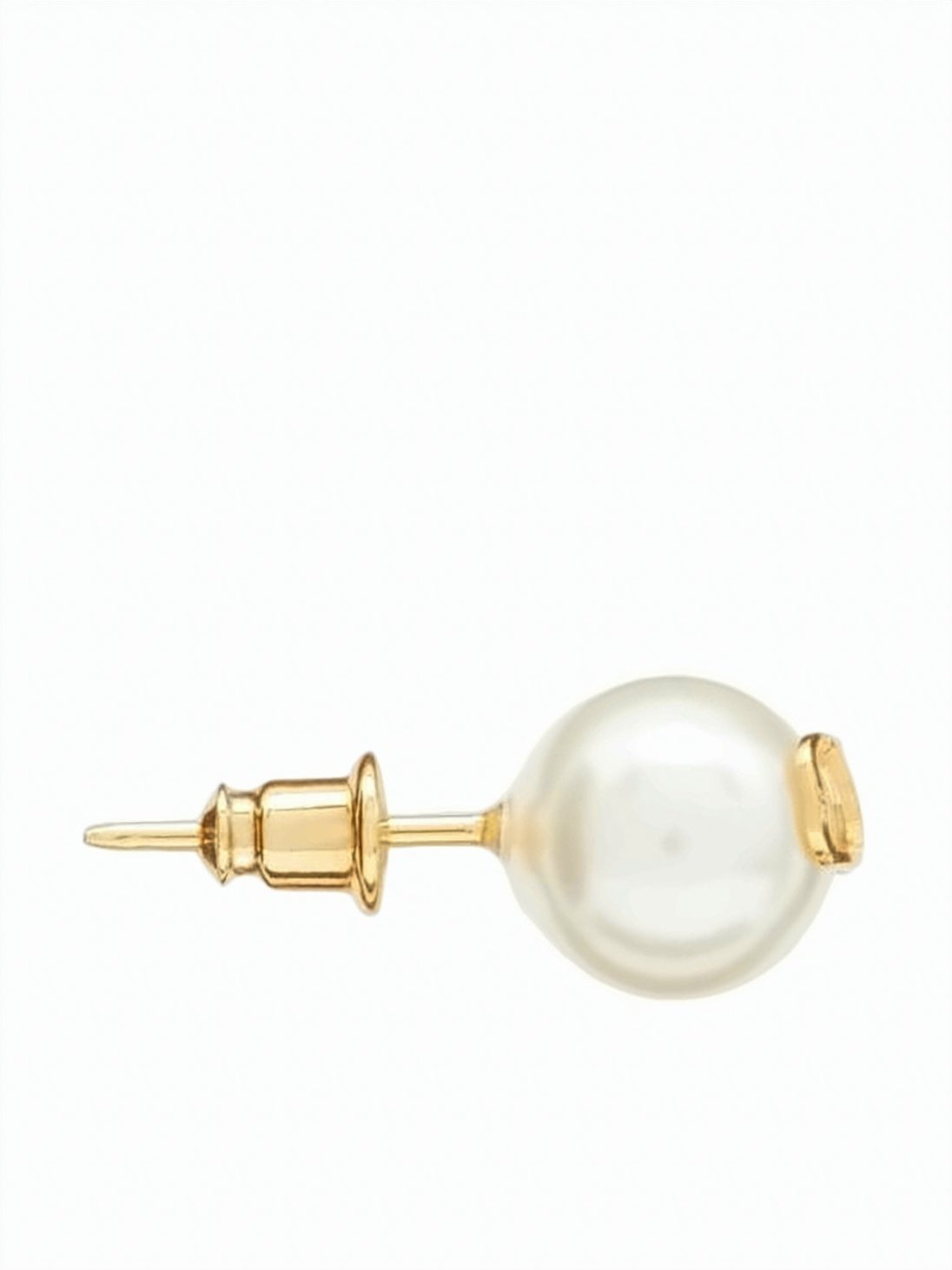 Oval-Shaped Gold-Tone Brass Earrings