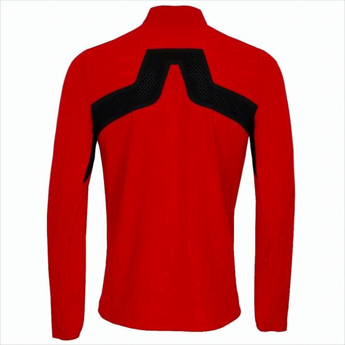 Fitted Red Jacket with Perforated Design