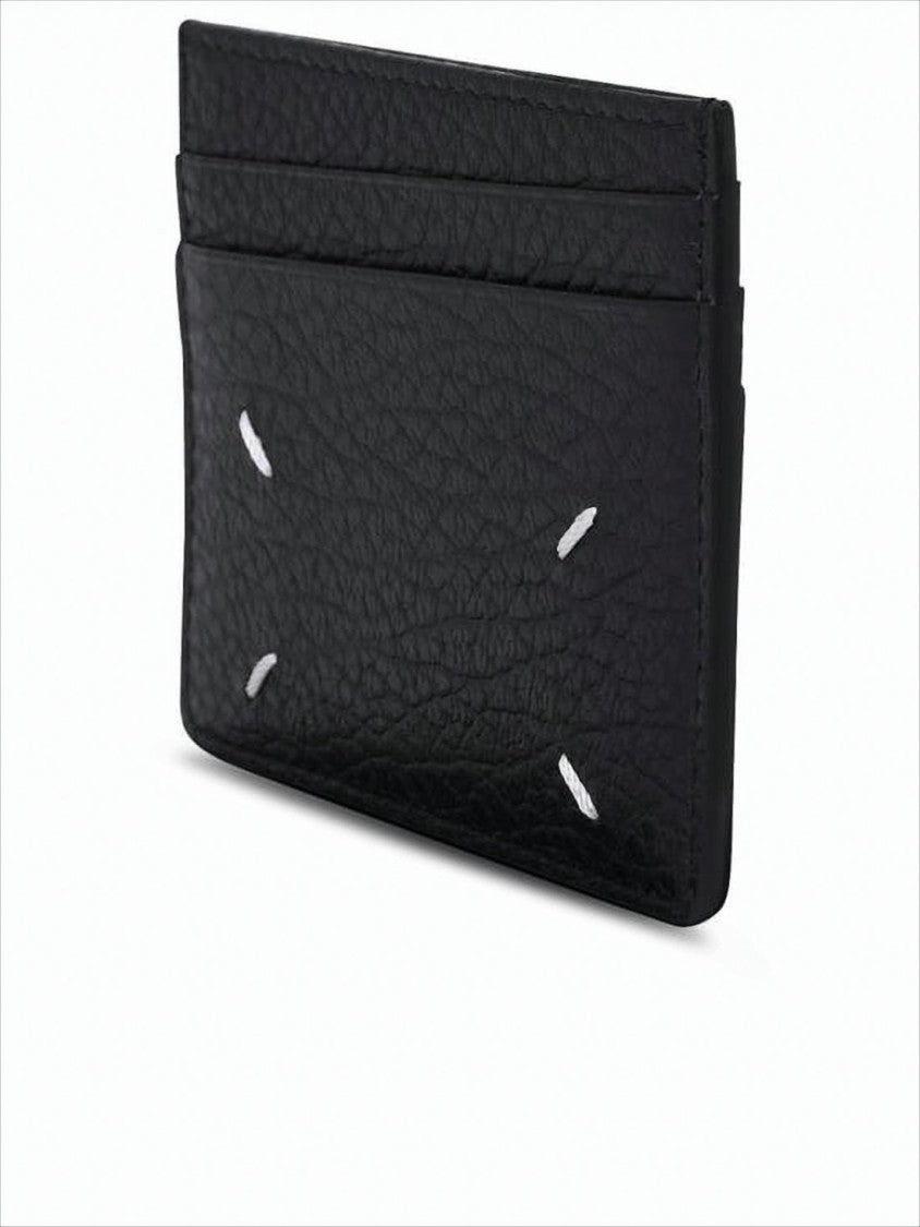 Textured Calf Leather Card Wallet