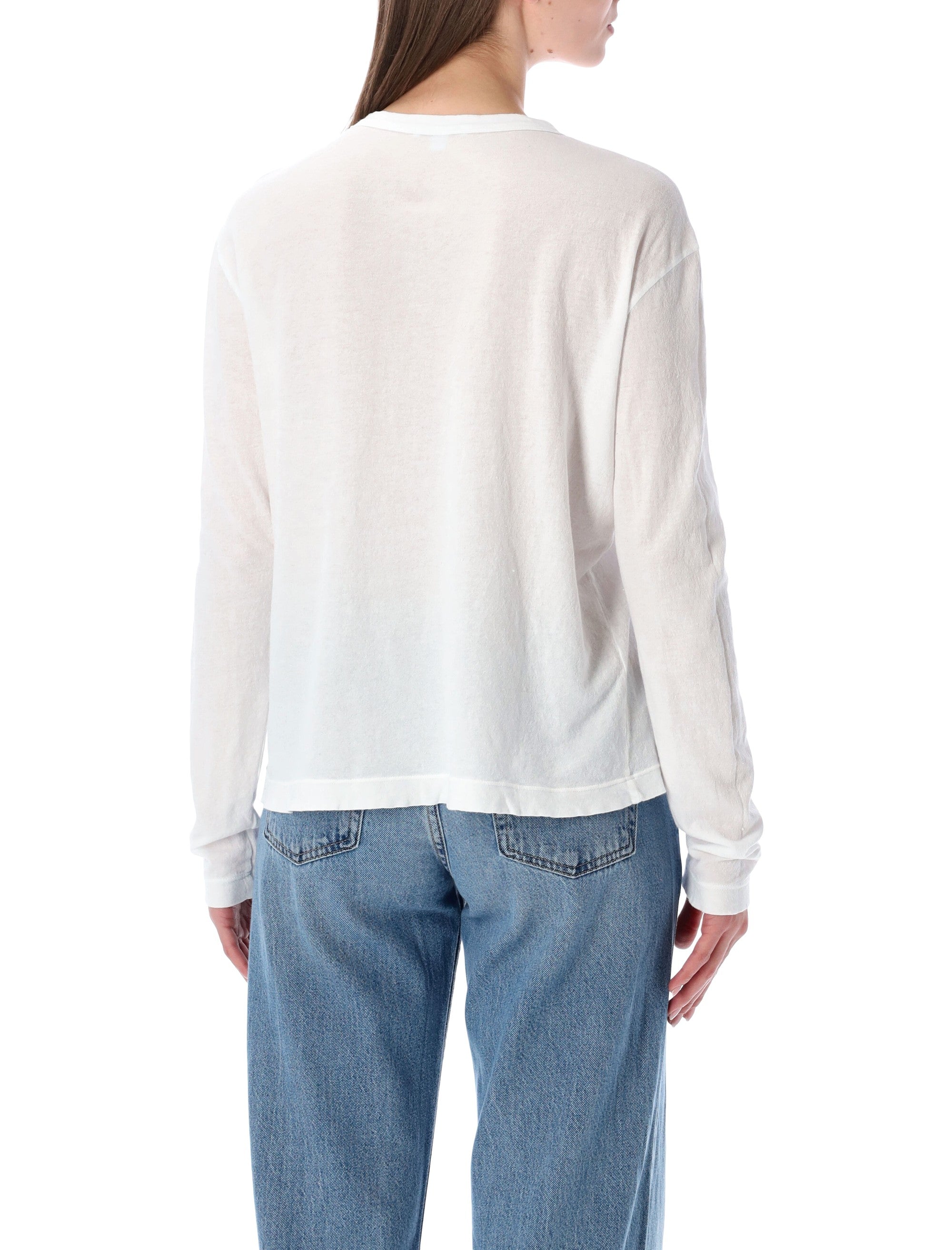 Oversized Crepe Jersey Long Sleeve Tee