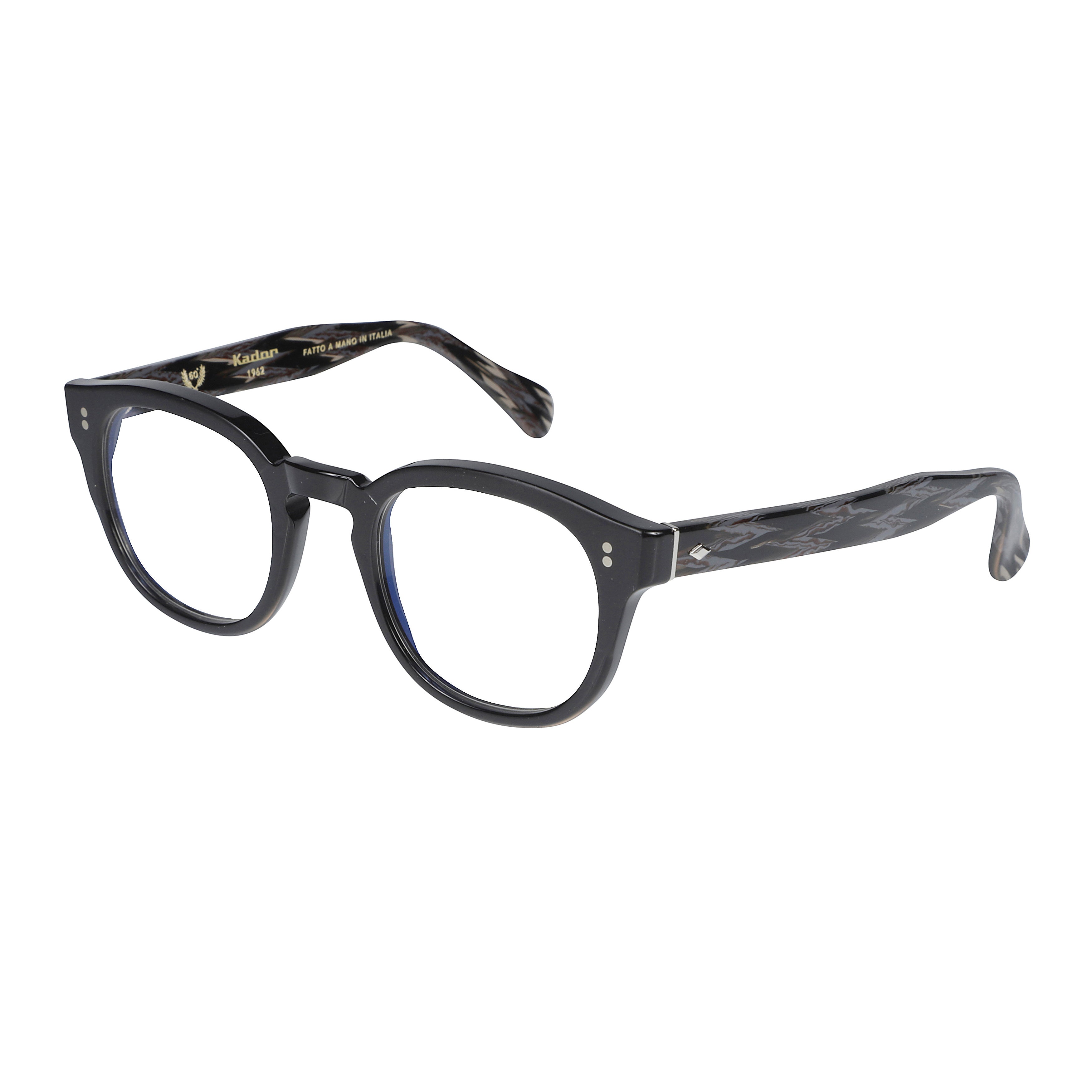 Jolly Special-1431 Rounded Square Frame Sunglasses with Marbled Temples