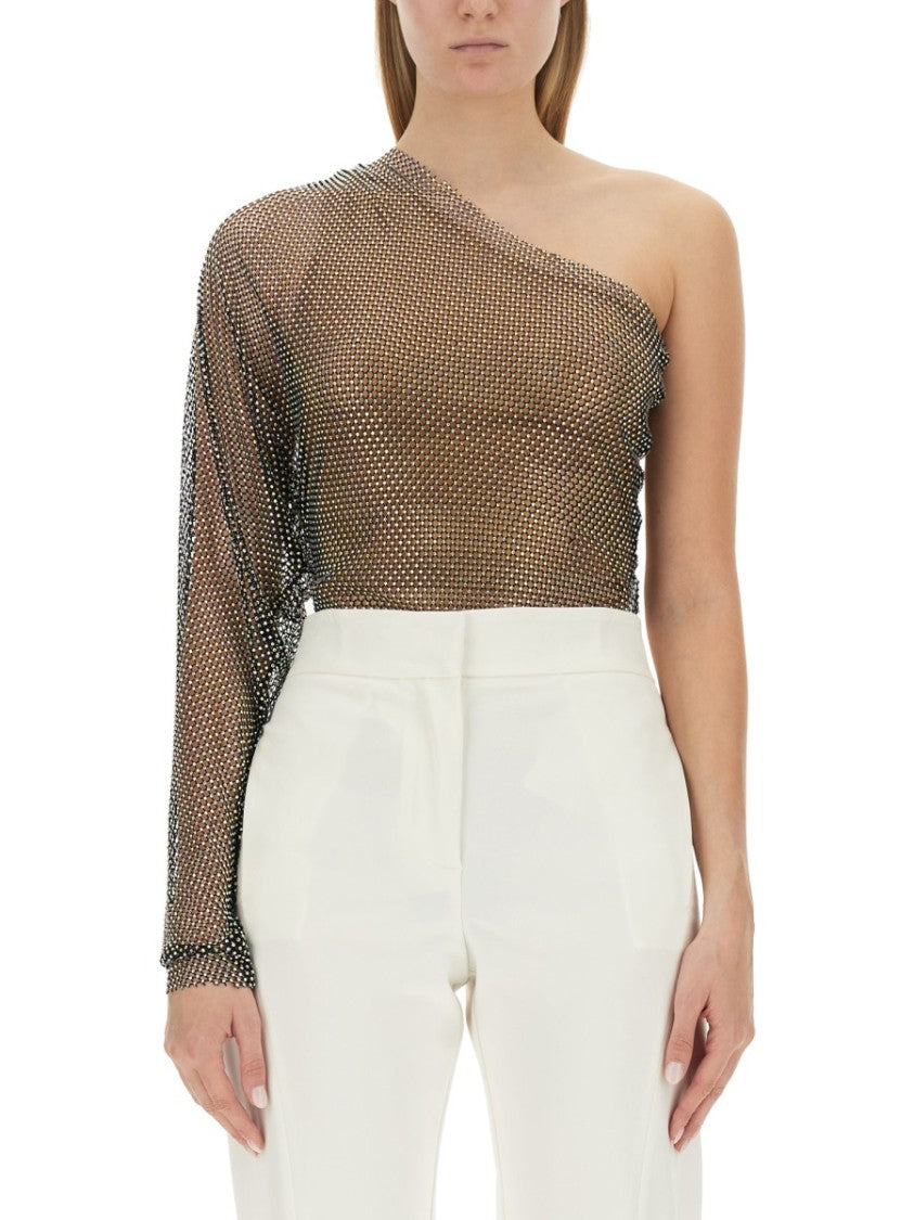 One-Piece Top With Draped Sleeve