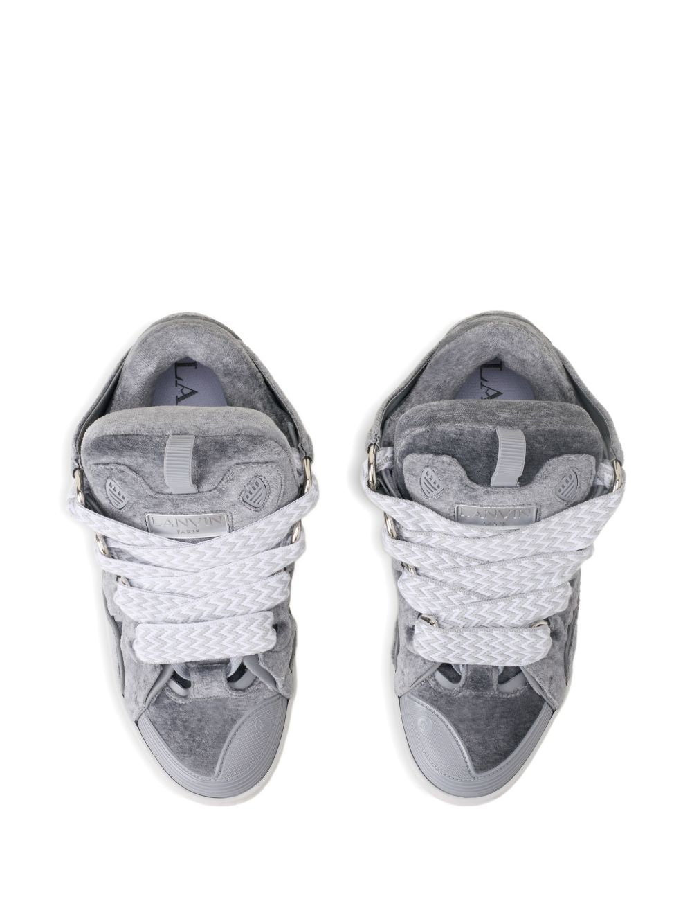 Grey Cut-Out Detail Sneakers