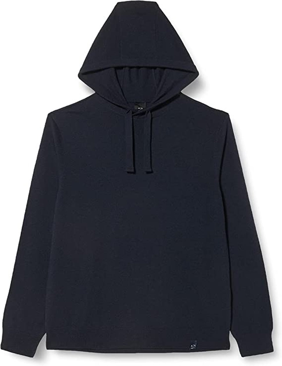 Hooded Black Sweatshirt With Minimalist Charm