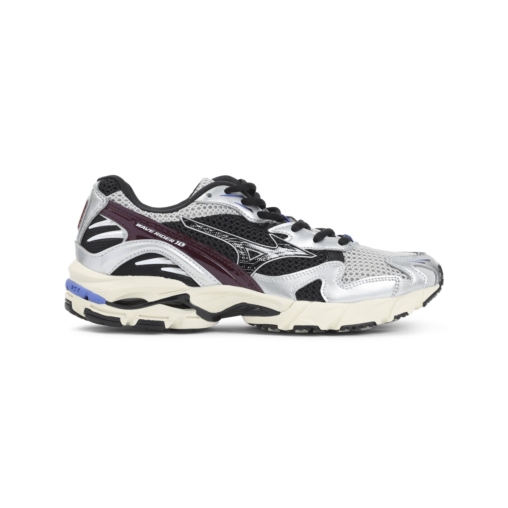 Dynamic Multicolor Sneakers with Metallic Overlays