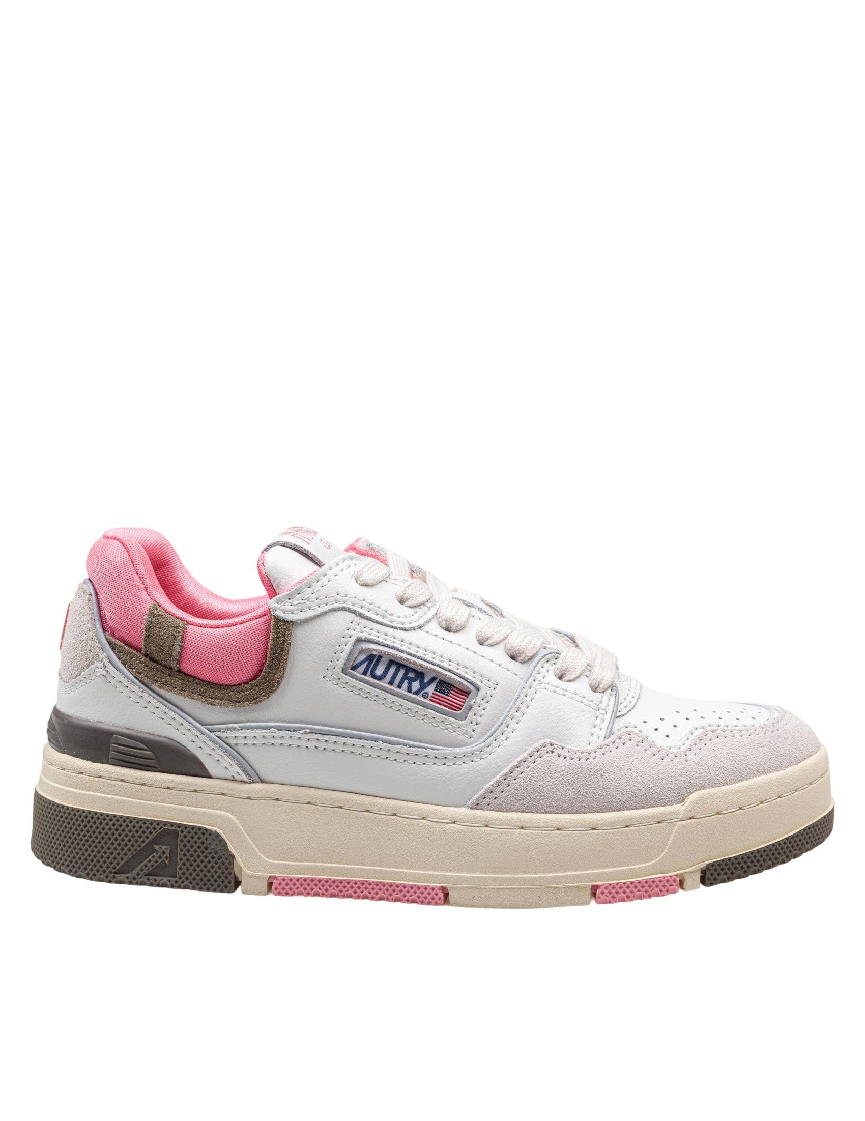 White-Geranium Suede/Nubuck Clc Low Sneakers