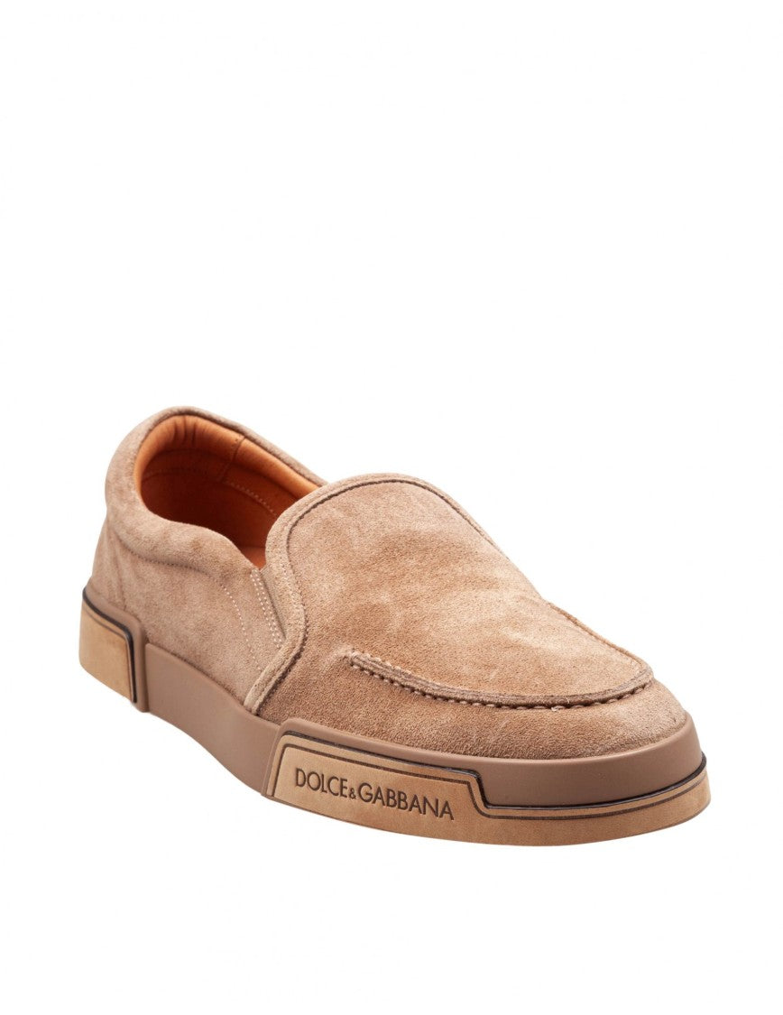 Hazelnut Calfskin Crust Loafers
