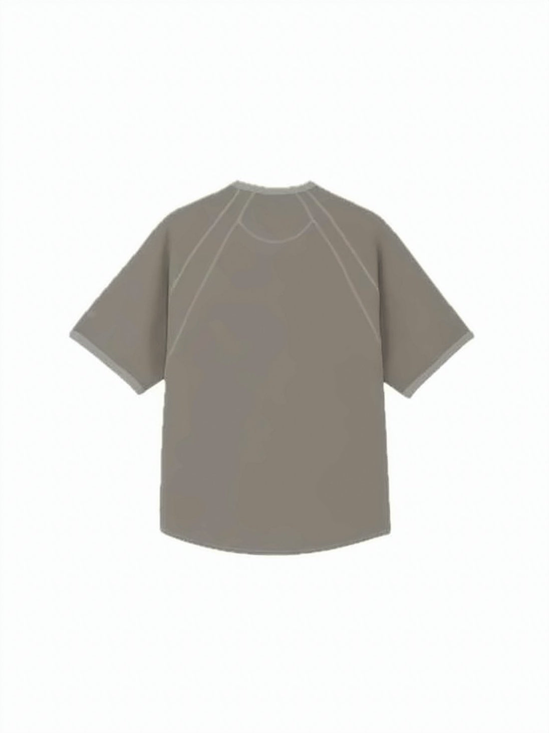 Relaxed-Fit Short-Sleeve T-Shirt with Geometric Seam Lines