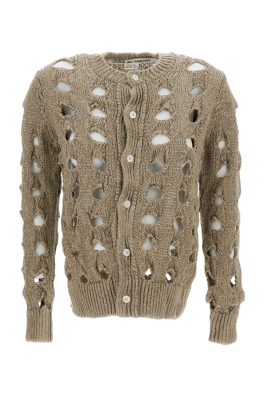Short Perforated Cardigan