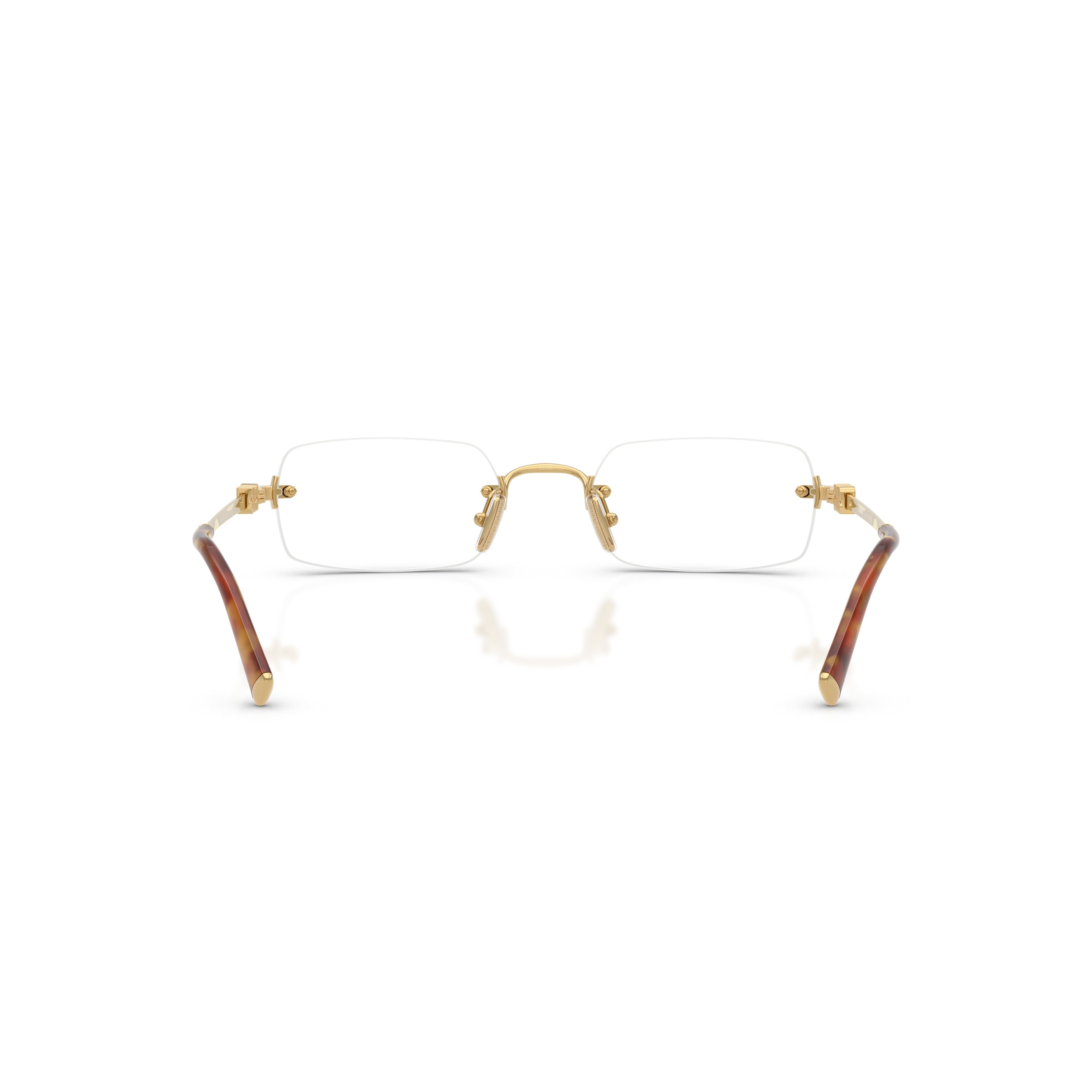 0mu 50yv Rectangular Rimless Eyeglasses