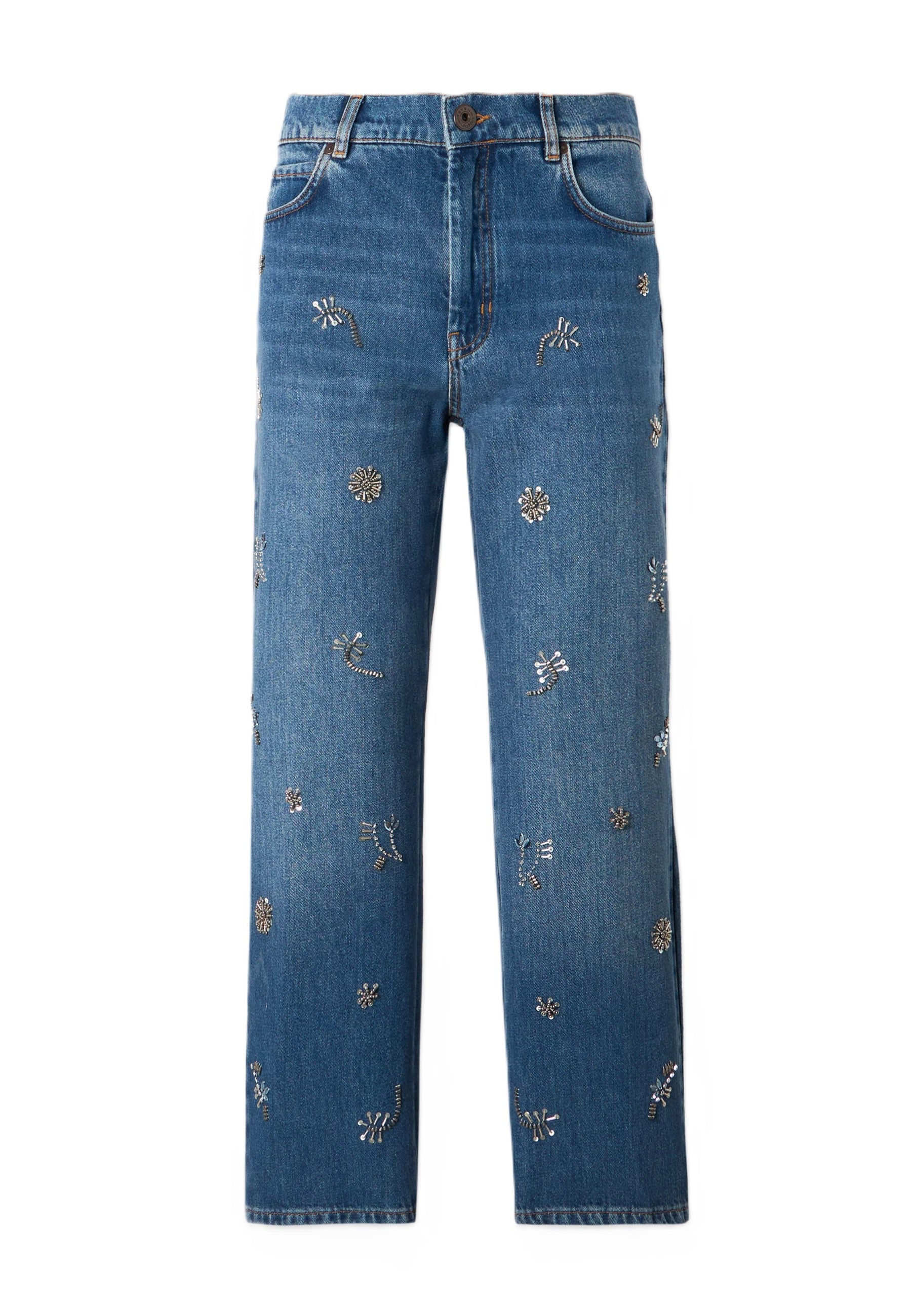 Light Used Blue Denim Jeans