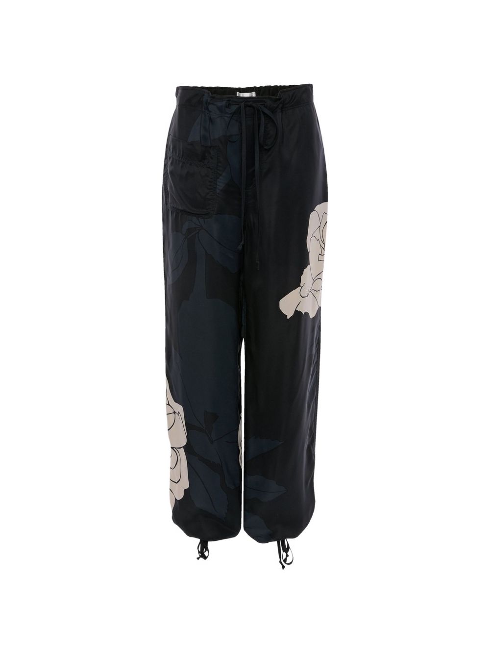 Relaxed Fit Black Trousers