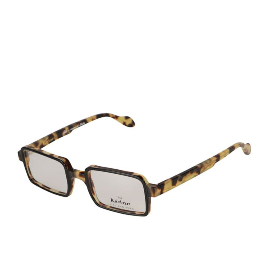 Planet Light Rectangular Tortoiseshell Frame Eyeglasses with Curved Temples