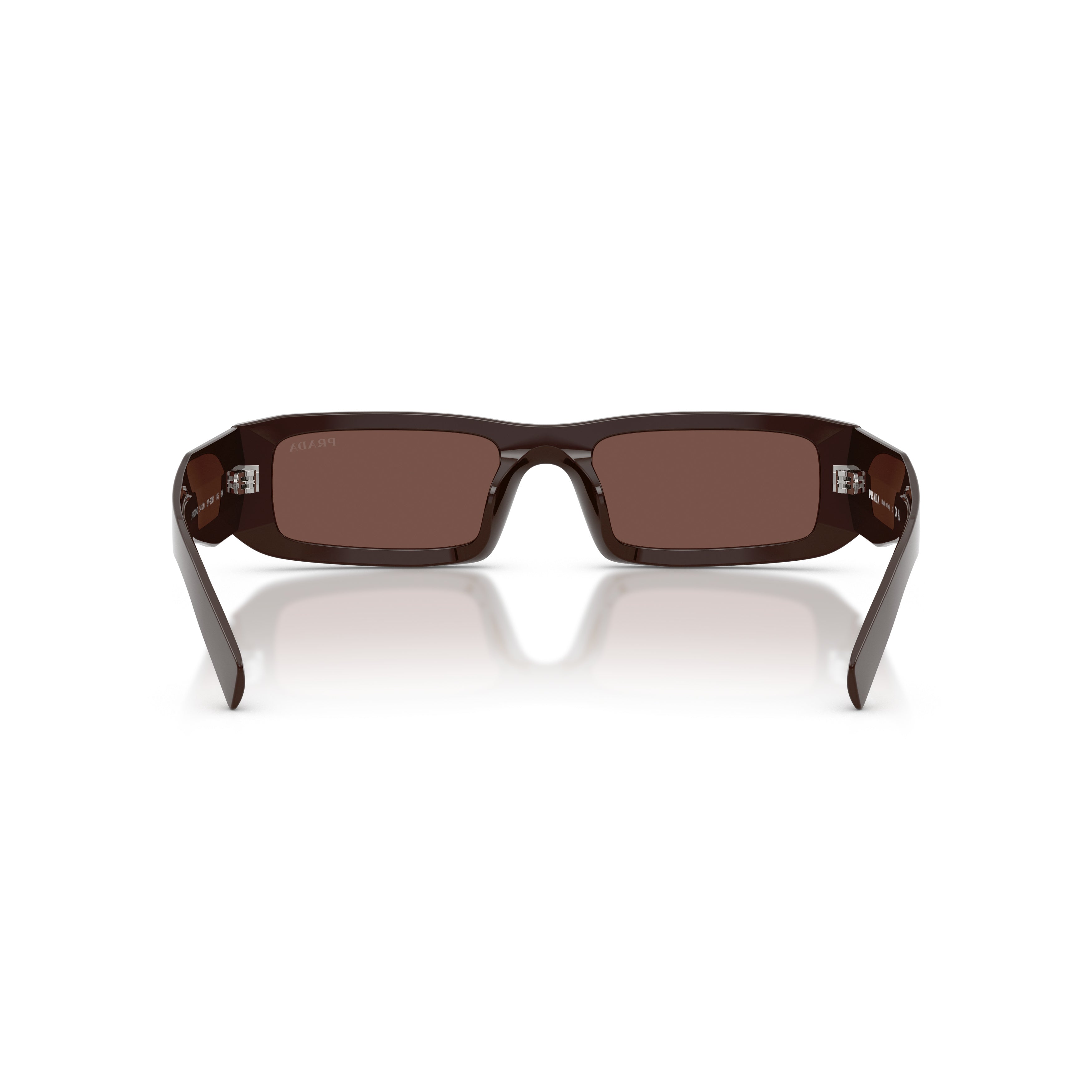 0pr D09sd Rectangular Brown Acetate Sunglasses