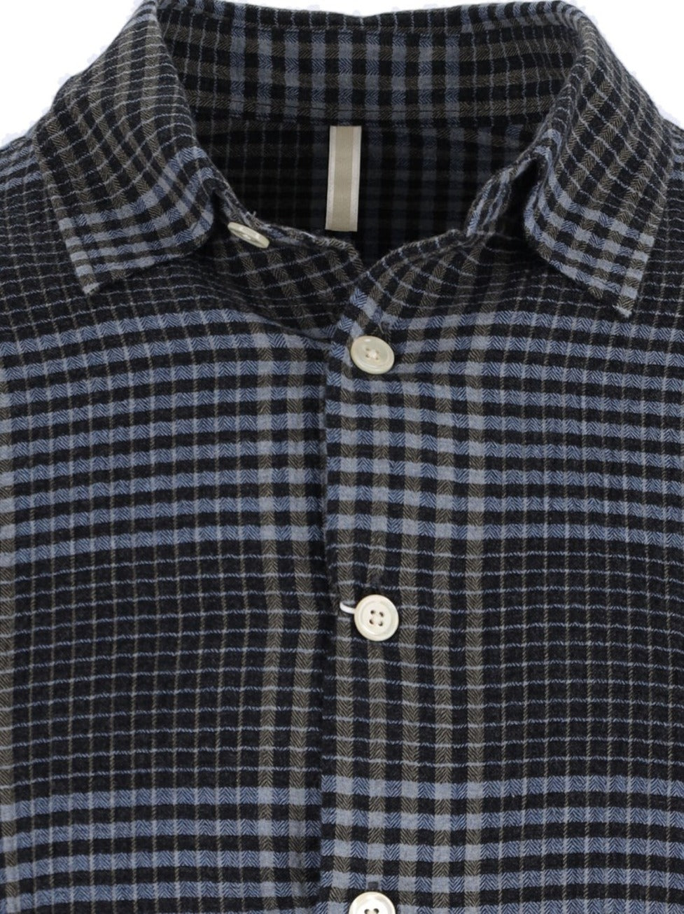 "Studio" Checked Shirt Blue