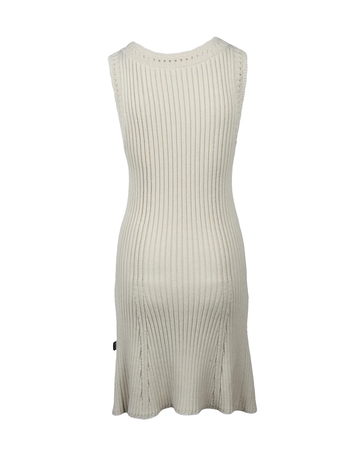 Jeans Tricot Dress Beige