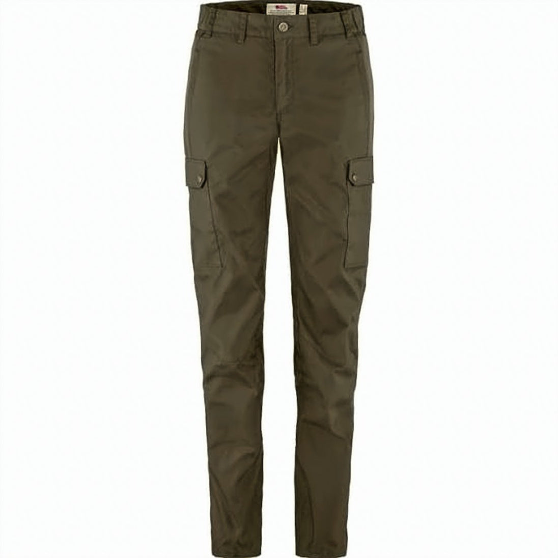 Slim Fit Cargo Straight Pants With Flap Pockets
