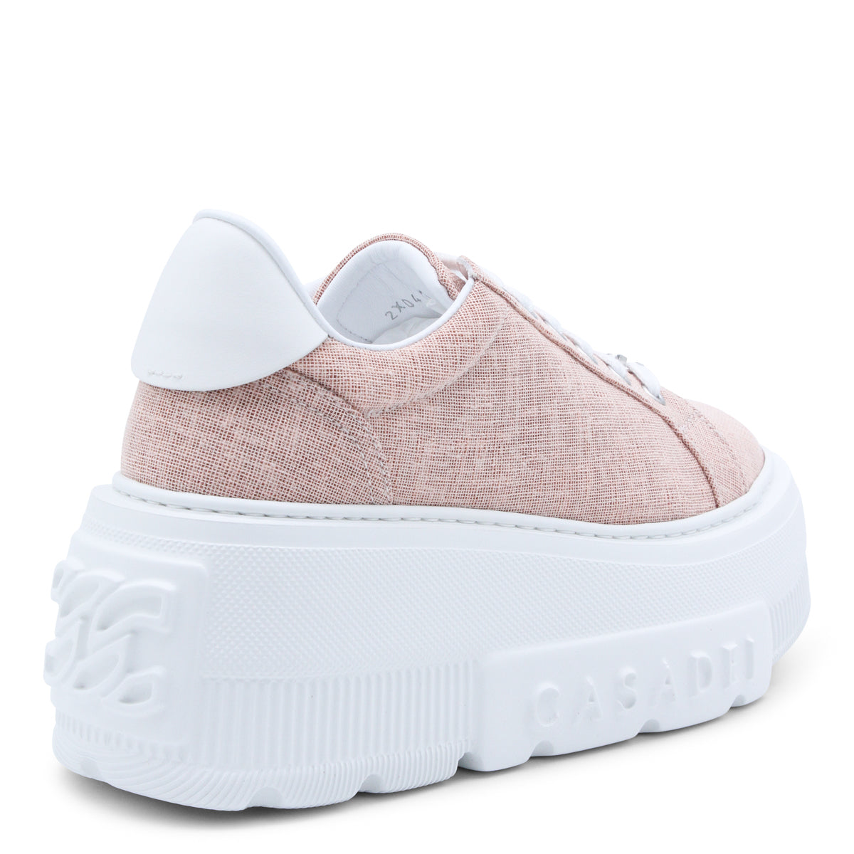 Textured Pink Nexus Solar Eclipse Sneakers With Rhinestone Detail