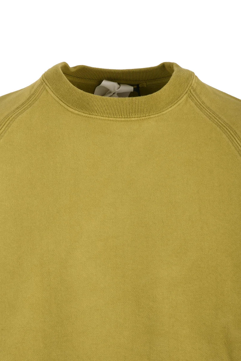 Cotton Crewneck Sweatshirt Khaki