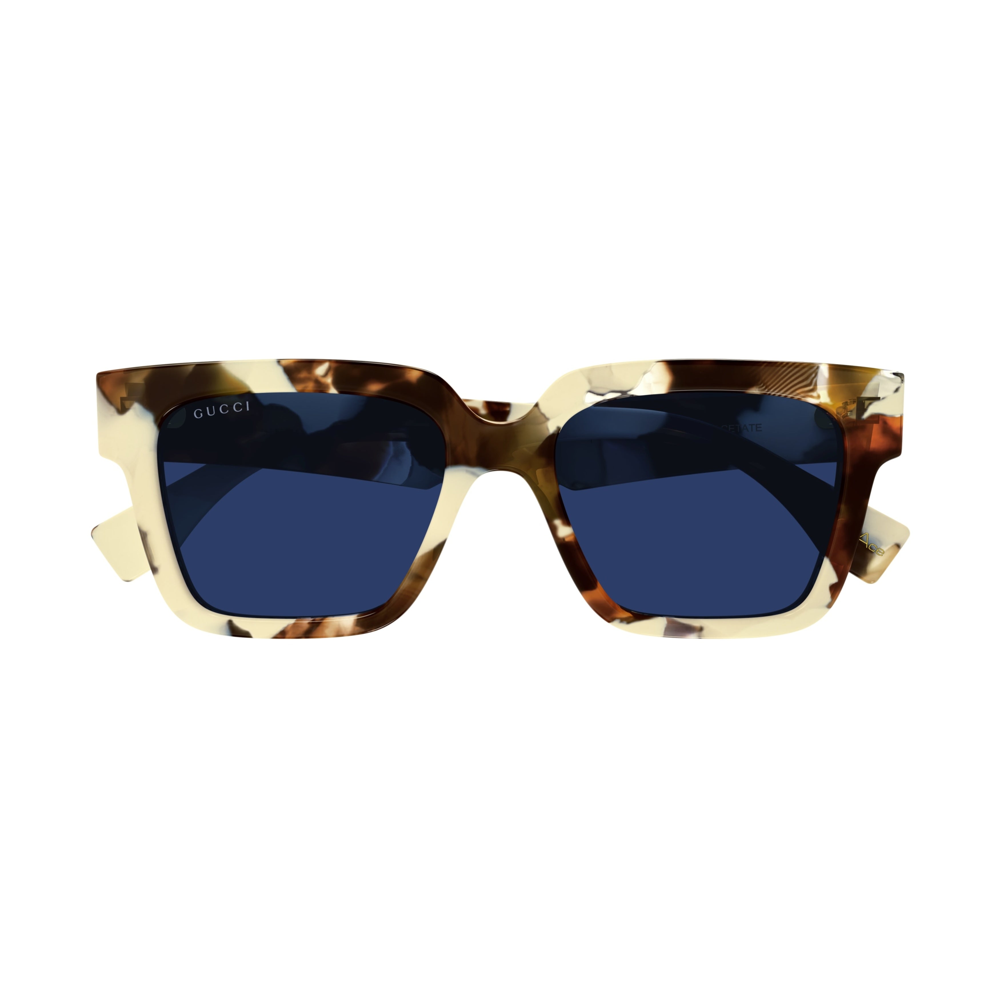 Gg1626s Bold Square Frame Tortoiseshell Sunglasses