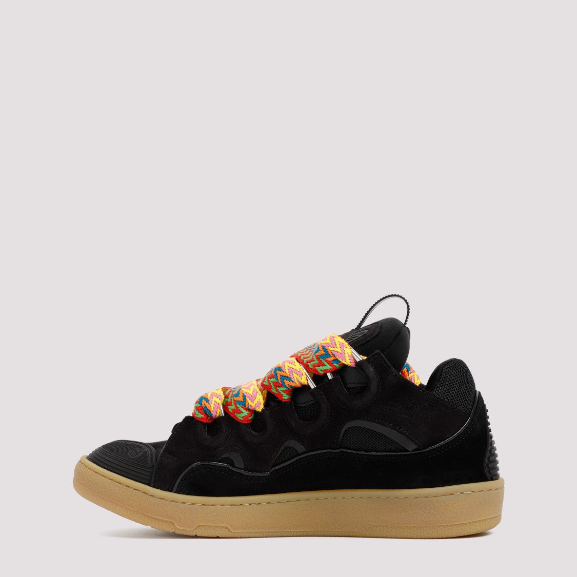 Black Suede Calf Leather Sneakers