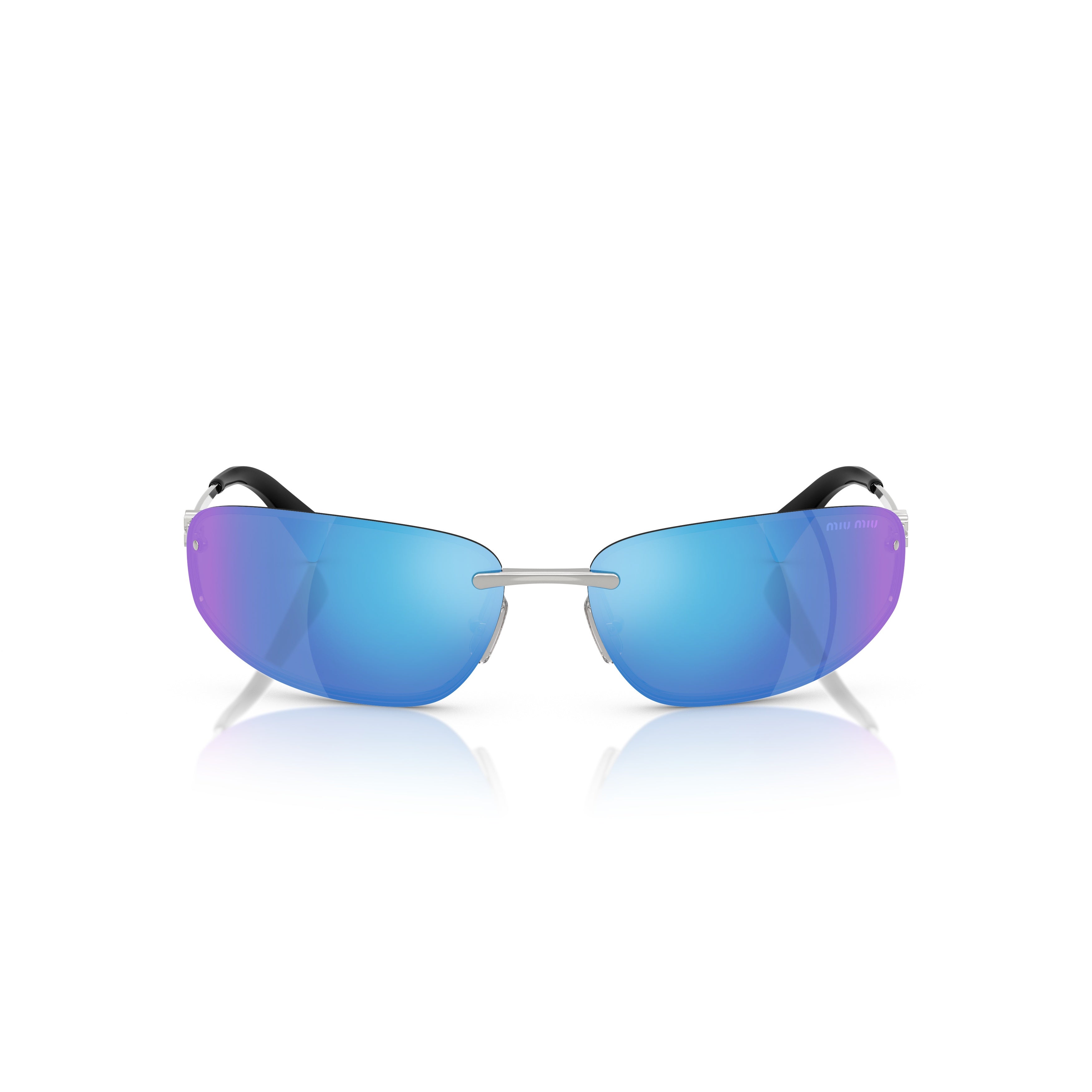 0mu A50s Rimless Silver Sunglasses