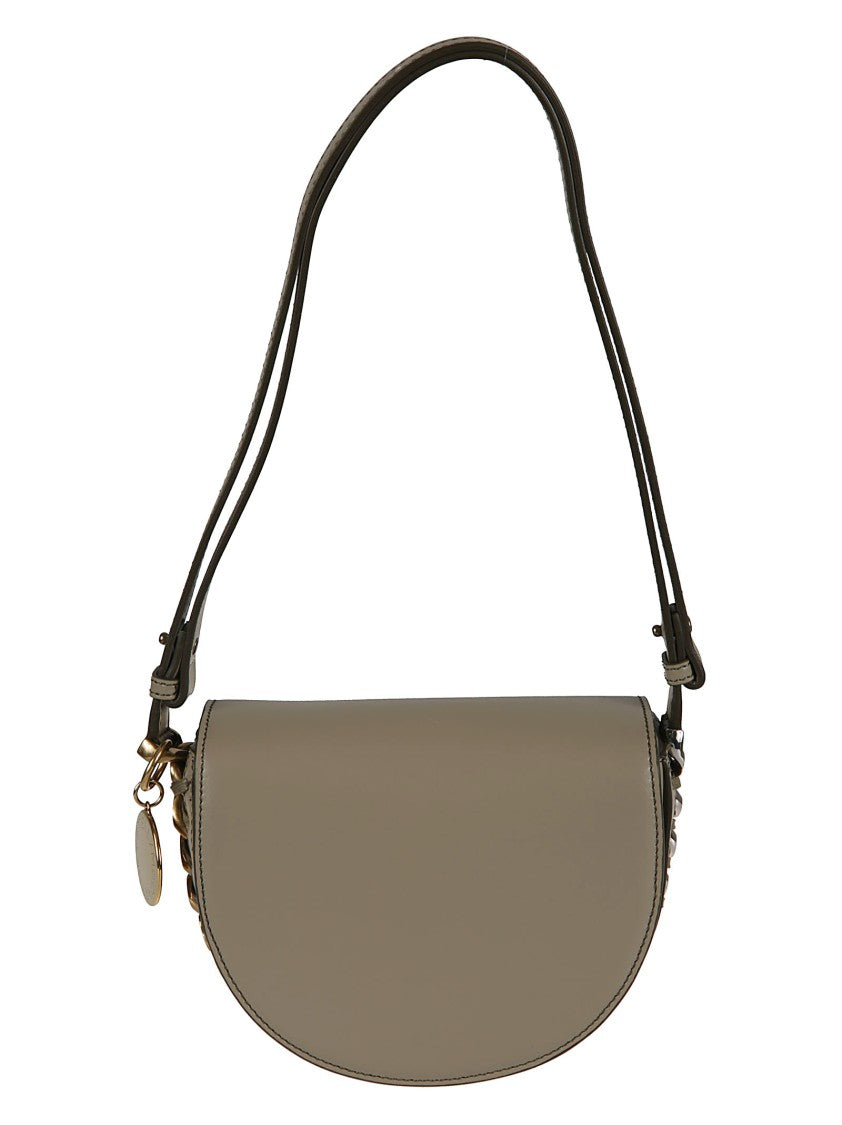 Semi-Circular Structured Bag With Chain Detailing