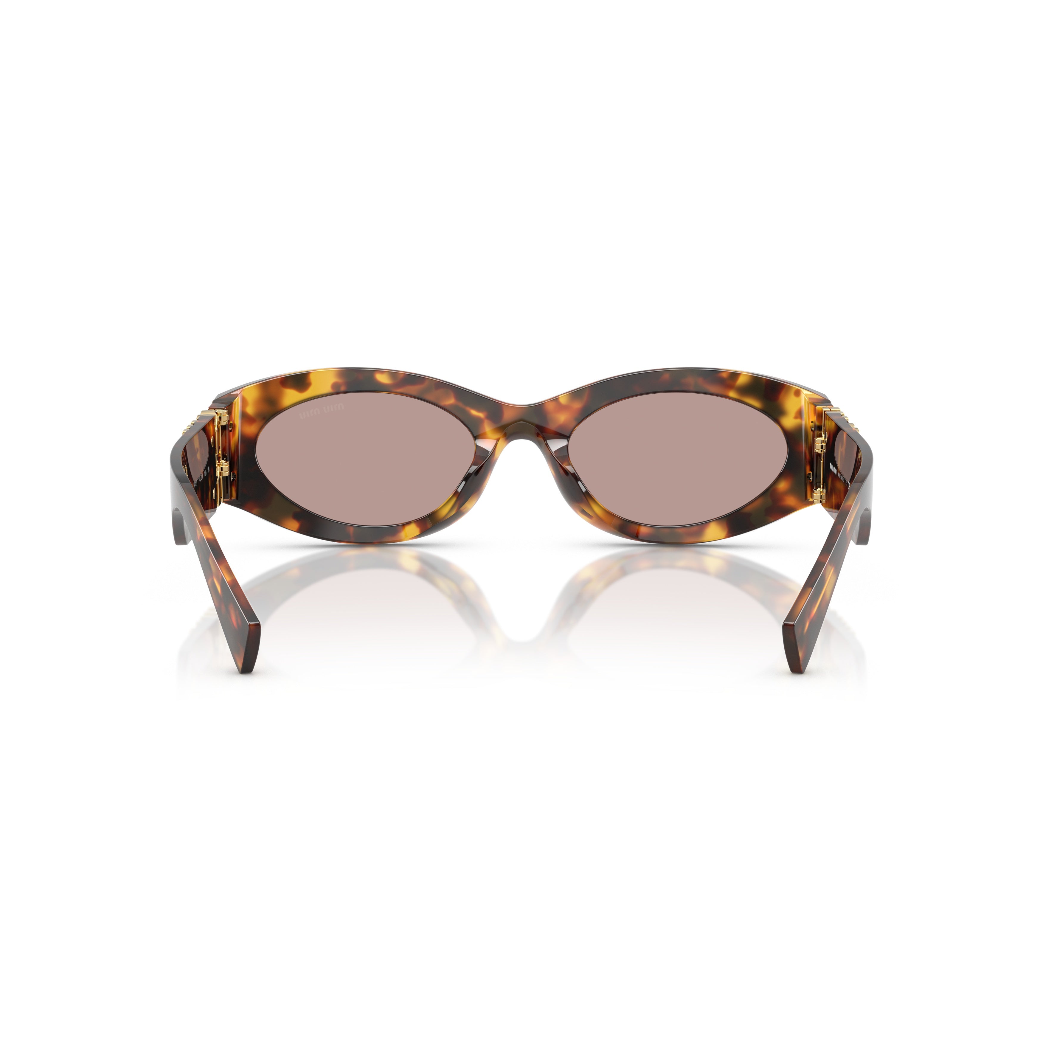 0mu 11ws Tortoiseshell Oval Sunglasses