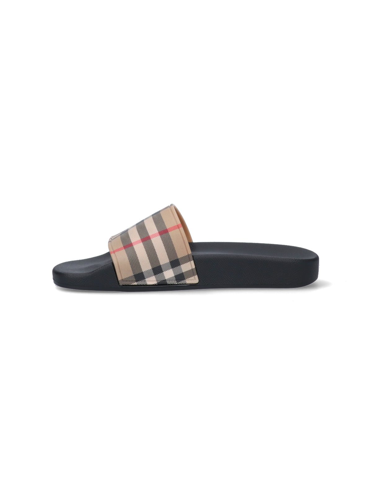 Beige Minimalist Strap Flat Sandals