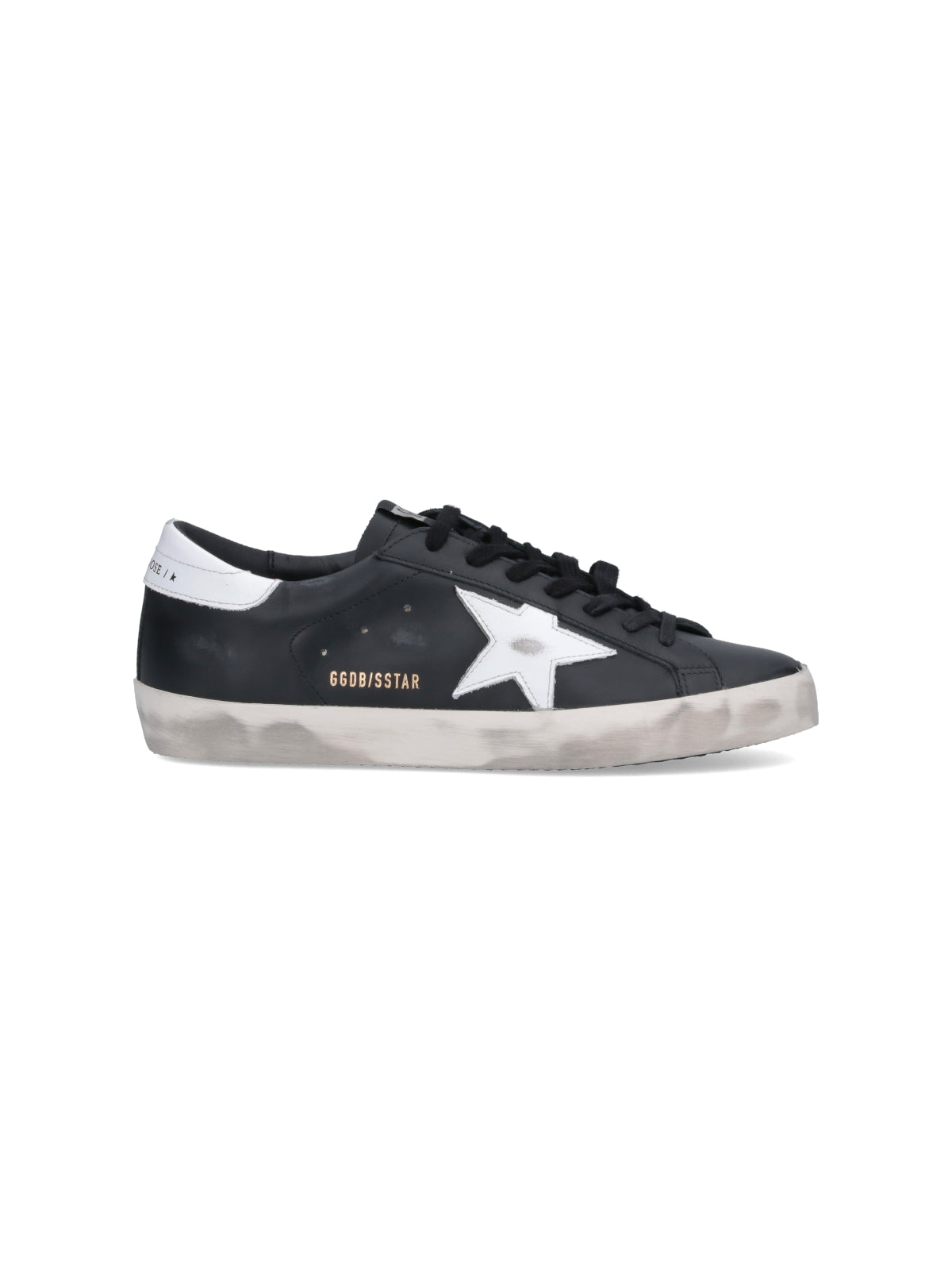 Black Super Star Vintage Leather Sneakers