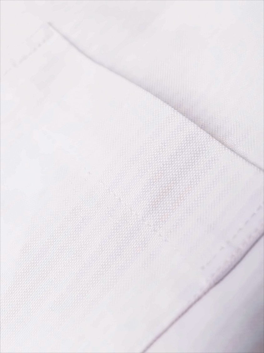 Classic Button-Down Shirt with Striped Arm Bands