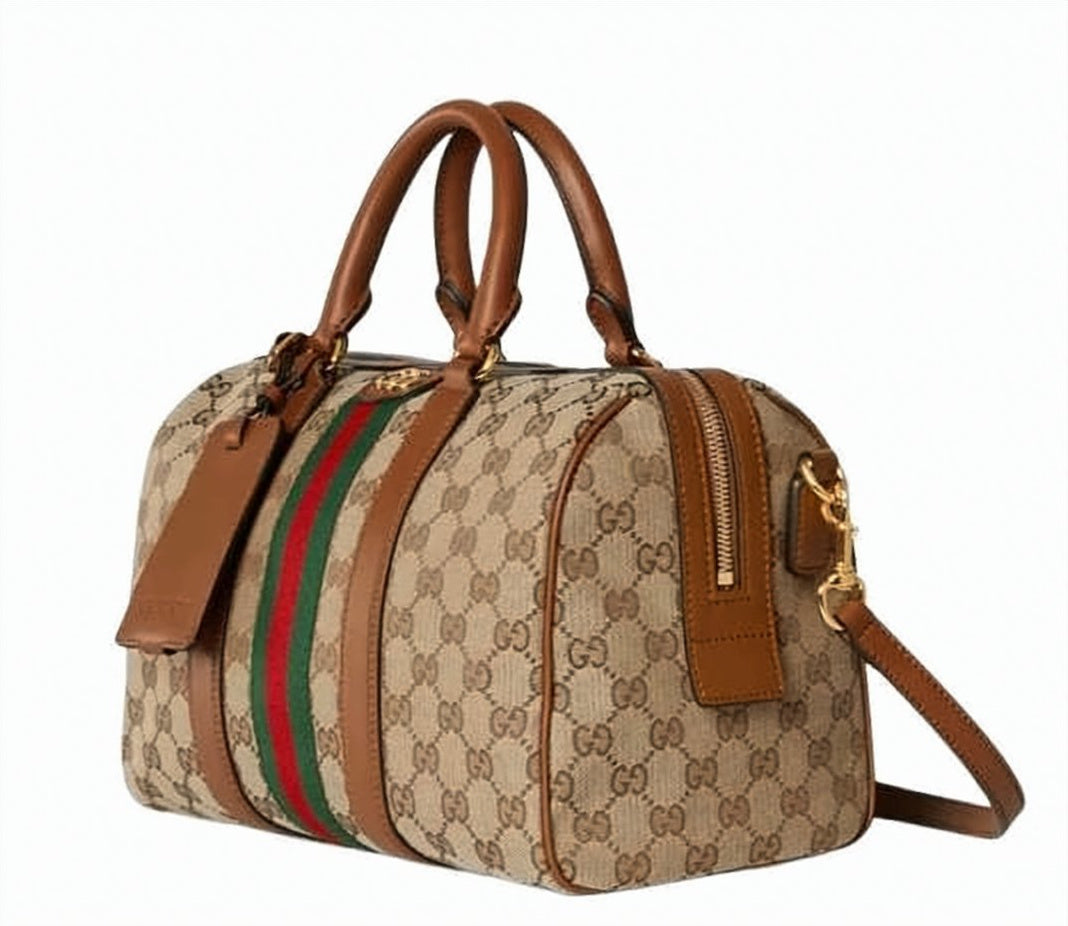 Gucci Medium Boston Bag in Classic Monogram Canvas