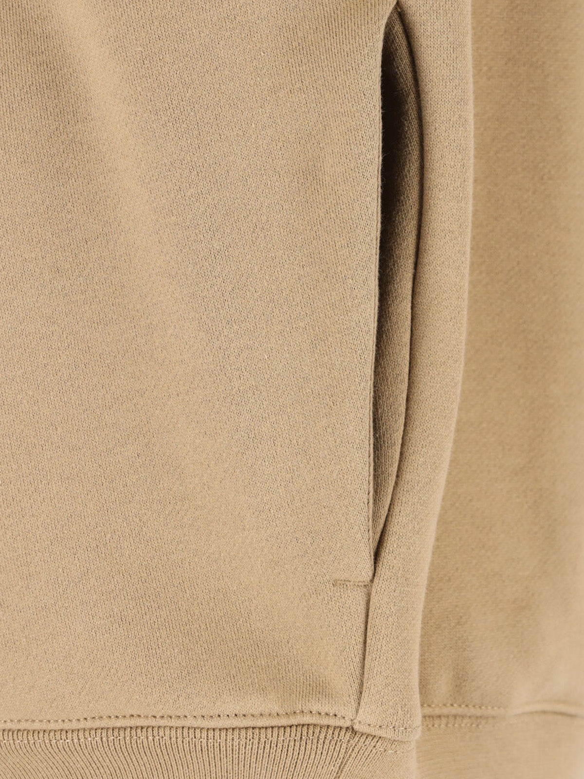 Neutral Relaxed Arched Logo Cropped Sweatshirt