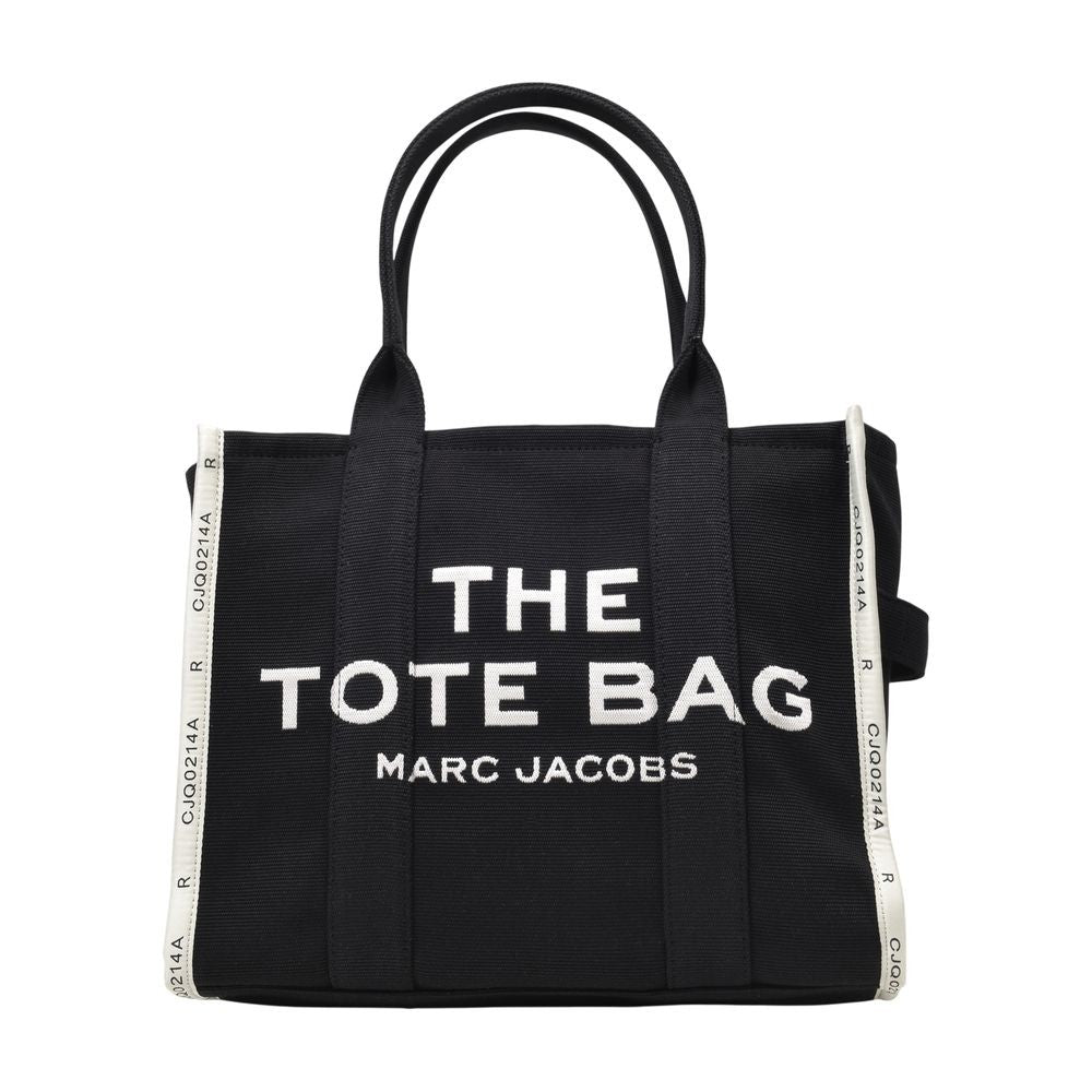 The Large Tote Bag In Black Canvas