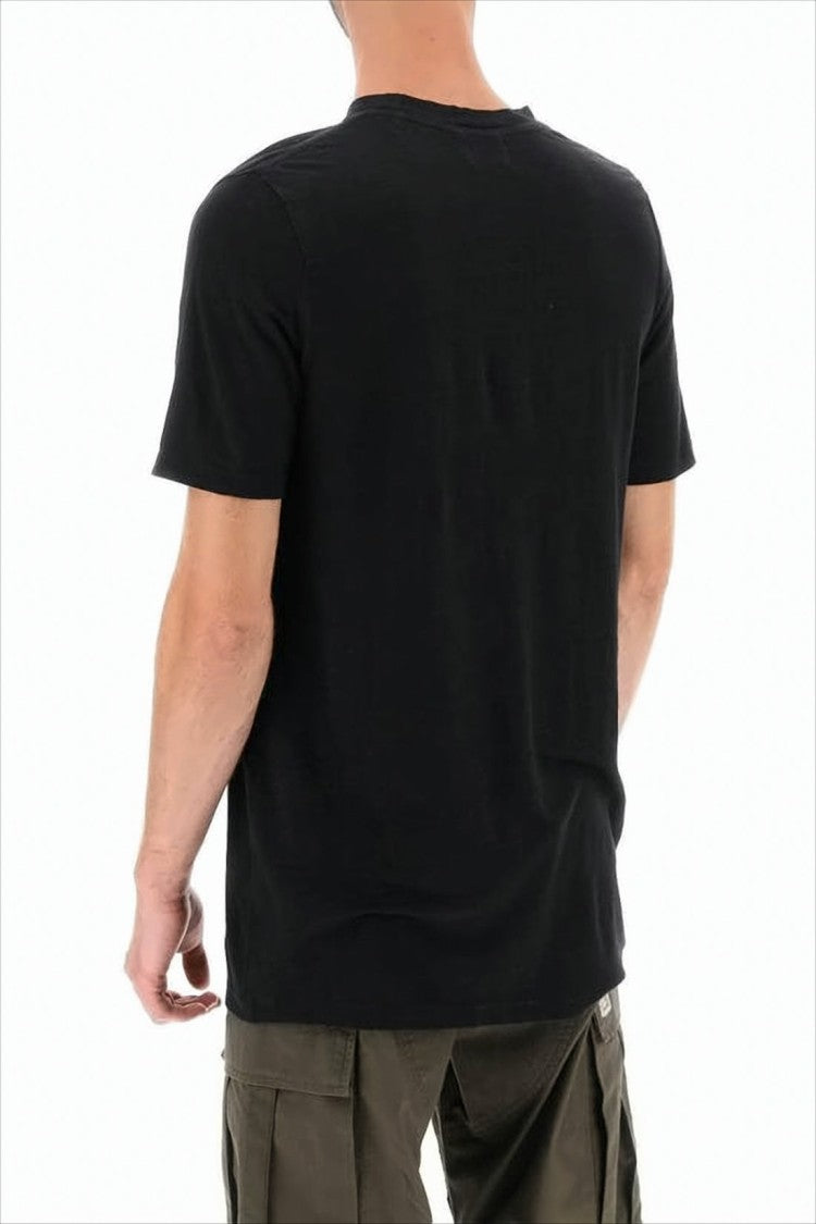 Relaxed-Fit Black T-Shirt with Bold Graphic Logo