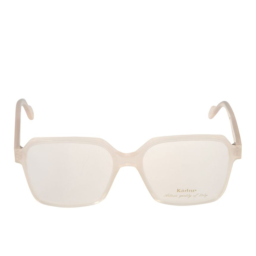 Lisa Light Translucent Beige Frame Square Sunglasses