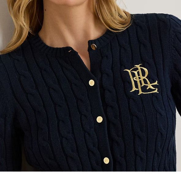 Cable-Knit Cotton Cardigan