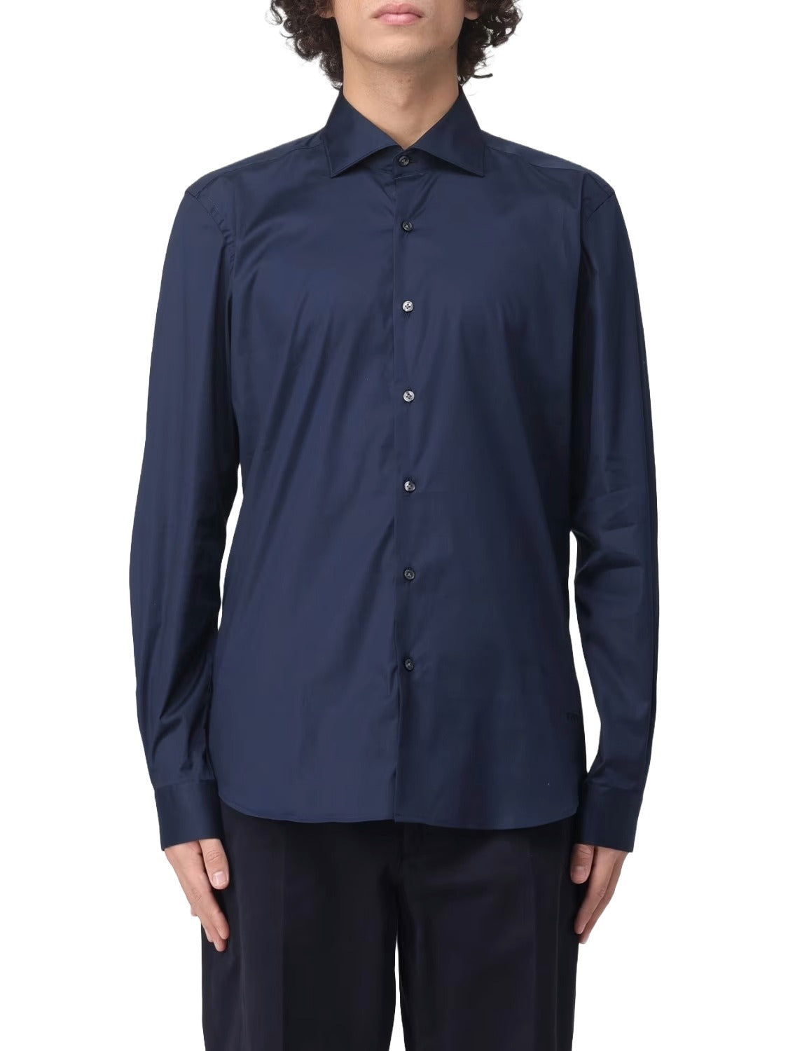 French Collar Stretch Shirt